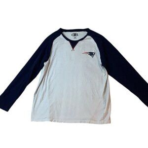 New England Patriots Darius Rucker Raglan Shirt Long Sleeve Mens Size L